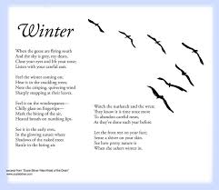 Sensory Language Winter Poem For Children Great For School And Classroom Activities Common Core First 1st Grade Winter Poems Poetry Lessons Teaching Poetry