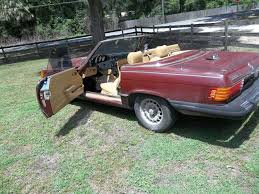 1981 Mercedes Benz 380 Sl Maroon Tan Project Car For Sale Project Cars For Sale Mercedes Benz Car