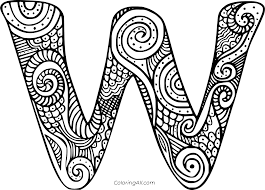 Letter w coloring pages are a fun way for kids of all ages to develop creativity, focus, motor skills and color recognition. Letter W Coloring Pages Coloringall