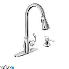 Check spelling or type a new query. Moen 87910 Chrome Kipton Pullout Spray High Arc Kitchen Faucet With Reflex Technology Includes Soap Dispenser Faucet Com