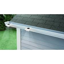Hampton Bay Roof Gutter Light Solar Powered Outdoor Integrated Led White 4 Pack 842674048441 Ebay