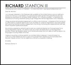 Observer Cover Letter Sample Cover Letter Templates Examples