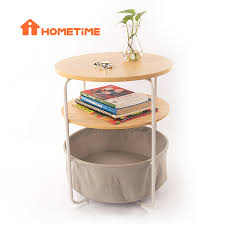 About 21% of these are coffee tables, 10% are nightstands. China Round Side Table Metal Frame Wood Tray End Table With Fabric Storage Basket Manufacture And Factory Lipu