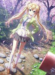 That smile at the end just warms my heart! Anime Girl Cute Blonde Hair Green Eyes Hairpins Jacket Long Hair Ribbon Sakura Skirt Tie Tree Twin Tails Supipara Wallpaper 2560x3500 847448 Wallpaperup