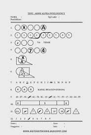 Army alpha was a written test that could be administered to large groups of recruits and that provided a rough measure of general intelligence. Trend Tes Army Alpha Dan Jawaban Pdf