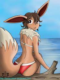 Eevee at the Beach by FantasyFetish -- Fur Affinity [dot] net