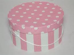 Sarah S Hat Boxes Hat Boxes Pink And White Stripe Hat Display