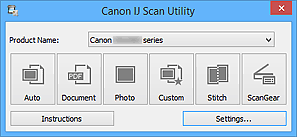 (if canon ij scan utility is not displayed on the start screen, select the search charm, then search for ij scan utility.) windows 7/windows vista/windows xp: Canon Pixma Handbucher Mg5700 Series Ij Scan Utility Hauptbildschirm
