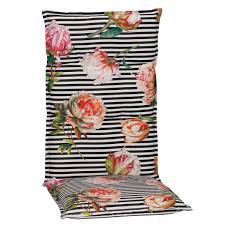 Jetzt stöbern, preise vergleichen und online bestellen! Saumauflage Toronto Be129 Hochlehner Rose Pinke Pfingstrosen Auf Schwarz Weissen Streifen Bei Baywa Baumarkt De Kaufen