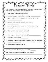 They might not be real teachers, but they've definitely taught us a thing or two over the years. Teacher Trivia Back To School Activity Tpt