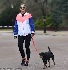Vogue Williams Covers Up Her Baby Bump As She Takes Her Dog For Walk Daily Mail Online Spencer matthews skeptical of vogue williams dog whisperer spencer vogue and baby too. daily mail