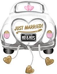 Anagram 2454201 Party Und Dekoration Folienballon Super Shape Hochzeitsauto Just Married Circa 79 X Hochzeit Auto Hochzeitsauto Frisch Verheiratet Auto