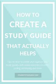 Check Out How To Make A Study Guide That Actually Helps This Study Guide Template Will Give You Ideas On C Study Guide Template Study Guide Study Tips College
