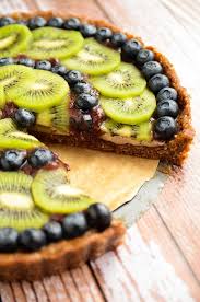 Raw Blueberry And Kiwi Tart Recipe Raw Vegan Desserts Raw Food Recipes Food