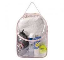 Mochila Infantil Transparente Rosa G