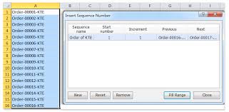 How To Quickly Insert Unique Sequence Numbers In Excel