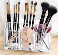 Amazon.com: Clear Makeup Brush Holder Organizer, 6 Slot ...
