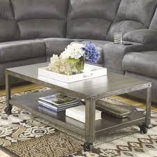Cambria's annicca matte design offers a modern and distinctive marble look with subtle purple and gold sparkle embedded in translucent gray veining. Signature Design By Ashley Cambria Coffee Table Table Basse Table De Salon Table Basse Industrielle