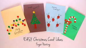 Best simple and easy christmas card ideas from across the internet which will take less than 10 minutes to make. Diy Christmas Card Ideas Easy Finger Painting Handmade Greeting Cards Kids Craft Ideas Youtube