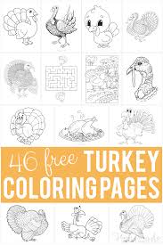 Enjoy these free printable coloring pages suitable for toddlers, preschool and kindergarten. 46 Best Turkey Coloring Pages For Kids Of All Ages Free Printables