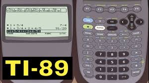 Ti 89 Calculator Calculating With Fractions With The Ti 89 Graphing Calculator Youtube