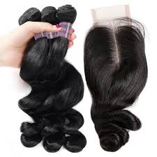 Shop the hair weave bundles with closure to suit your need. Brazilian Loose Wave Virgin Human Hair Weave 3 Bundles With 2 4 Lace Closure With Baby Hair Brazilian Loose Wave Virgin Human Hair Weave 3 Bundles With 2 4 Deep Wave Wig