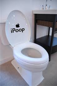 Ebay Hot Selling Ipoop Toilet Seat Decal Sticker Muur Muurschilderingen Badkamer Apple Creative Funny Jo Funny Toilet Seats Bathroom Stickers Plumbing Humor