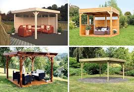 Sicher vor regen und sonne, dennoch in der natur. Der Gartenpavillon Mit Flachdach
