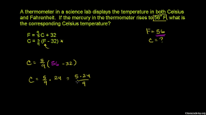 Converting Fahrenheit To Celsius