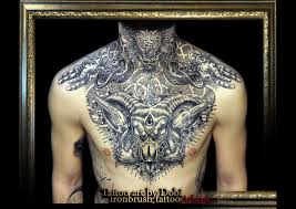 Baphomet Chest Tattoo
