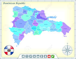 Mapa de la ciudad de san francisco de macoris. Republica Dominicana Mapa Con La Bandera Botones E Iconos Asistencia Activa Ilustraciones Vectoriales Clip Art Vectorizado Libre De Derechos Image 22420293