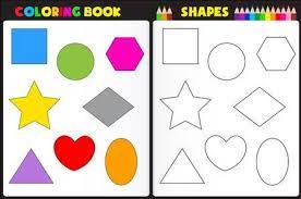 colorear pagina del libro para ninos con formas de colores y dibujos para colorear formas de color libro de colores libros para colorear