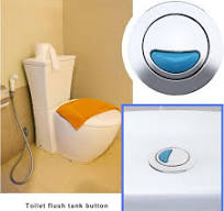 Bouton de chasse d'eau double bouton poussoir rond ABS ...