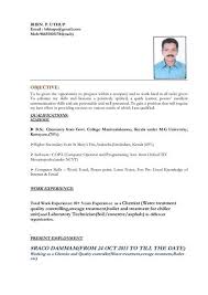 This chemistry resume template is the right one you can experiment with. Simple Biodata Format For Job Fresher 10 Survey Research Cute766