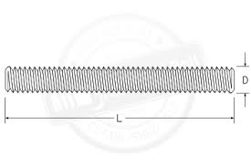 The most common steel threaded rod, classified as astm a307, is grade 2 threaded rod made from low carbon steel. All Thread Rods