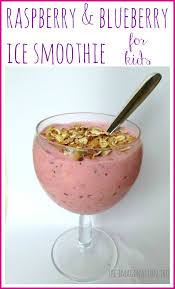 Raspberry And Blueberry Ice Smoothies The Imagination Tree