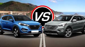 Whether you choose the 2.4l gasoline direct. 2016 Hyundai Tucson Sport Vs Santa Fe Sport Spec Comparison Youtube