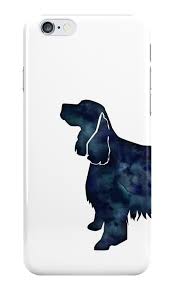 Black And White Springer Spaniel Clipart Springer Spaniel Dog Black Watercolor Silhouette Iphone Case By Tripoddogdesign Spaniel Dog Black Cocker Spaniel Springer Spaniel