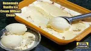 Add your ice cream and milk to large bowl and use a rubber spatula to stir until the milk is incorporated and then pour into a glass. Homemade Vanilla Ice Cream Without Cream Just Make With Milk Only à¤µà¤¨ à¤² Homemade Vanilla Ice Cream Vanilla Recipes Vanilla Ice Cream