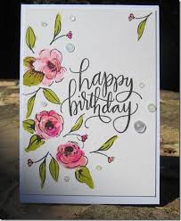 Birthday Card Drawing Ideas Flowers Glitterangel Art Birthday Card Drawing Birthday Cards Diy Calligraphy Cards
