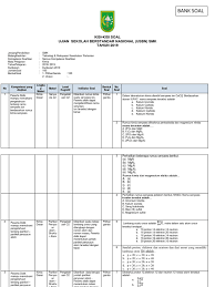 Pilihan ganda pilihlah salah satu jawaban yang paling tepat 1. Kisi Usbn Kimia Dan Soal Usbn Kimia Smk 2019 Jawabanku Id