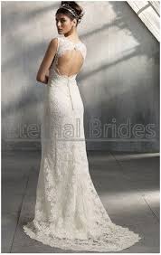 If you thought the front was good, just wait until you see what these wedding dresses look like from behind. Illusion V Neckline Slim A Line Wedding Dress Alencon Lace Keyhole Back Zipper Covered Buttons Swe Cheap Wedding Dress Aline Wedding Dress A Line Wedding Dress