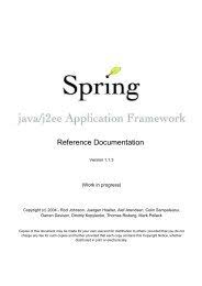 Onexception this approach defines the exception clause separately from the route. Spring Integration Reference Manual Spring Web Services Parent