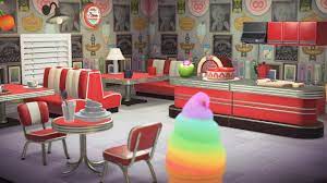 Acnh Indoor Diner Animal Crossing Retro Diner Indoor