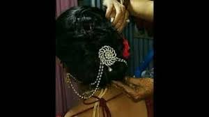 Women traditionally made their long hair up in a coil or khopa. Hair Style Khopa Design For Bride Party Youtube