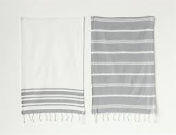 Black And White Striped Kitchen Towels Grey And White Striped Dish Towel In 2019 Towel Dish Towels White Towels