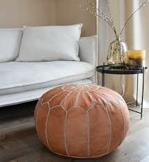 1,157 brown leather pouf products are offered for sale by suppliers on alibaba.com, of which stools & ottomans accounts for 26%, other antique furniture accounts for 9%. Moroccan Leather Pouf Natural Brown Free Shipping Poufs Pillows