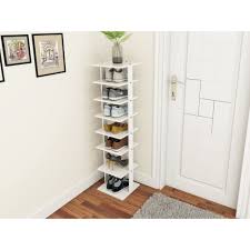 Costway Wooden Shoes Storage Stand 7 Tiers Shoe Rack Organizer Multi Shoe Rack Shoebox Walmart Com Shoe Rack Organization Wooden Shoe Storage Shoe Rack With Shelf