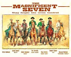 The film follows seven gunfighters hired by citizens of a mexican town for protection from a group of bandits who have been terrorizing them. The Magnificent Seven 7 1960 Painting By Peter Nowell
