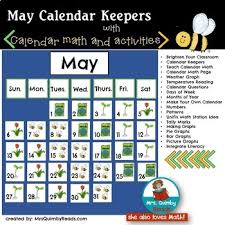 Calendar Number Cards For May Math Centers Calendar Math Literacy Skills